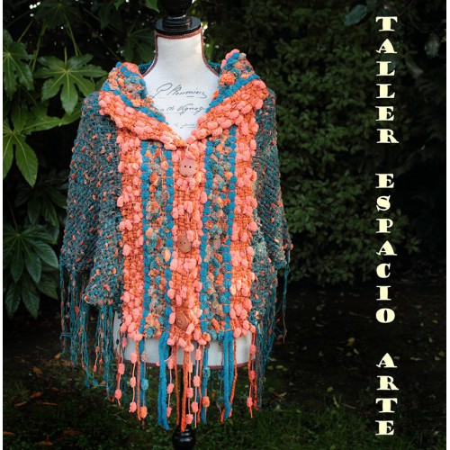 Poncho con botones