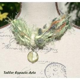 Collar corto de lana sin Aros