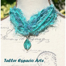 Collar corto de lana sin Aros