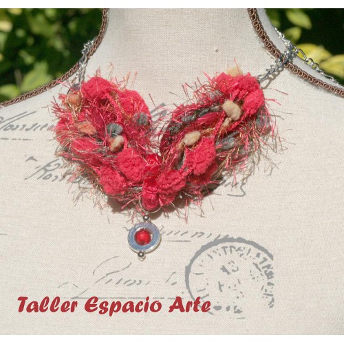 Collar corto de lana sin Aros