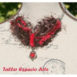Collar corto de lana sin Aros