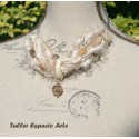 Collar corto de lana sin Aros