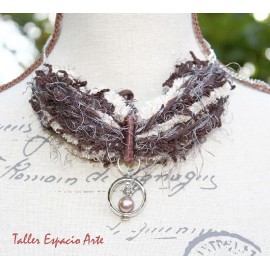 Collar corto de lana sin Aros