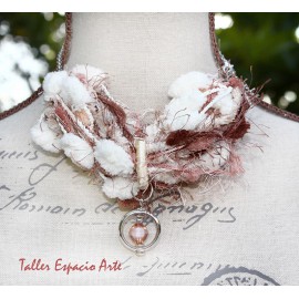 Collar corto de lana sin Aros