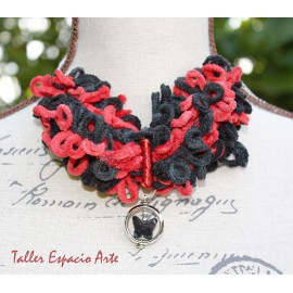 Collar corto de lana sin Aros