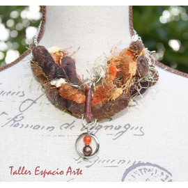 Collar corto de lana sin Aros