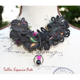 Collar corto de lana sin Aros