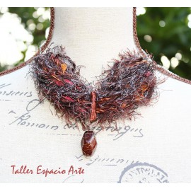 Collar corto de lana sin Aros