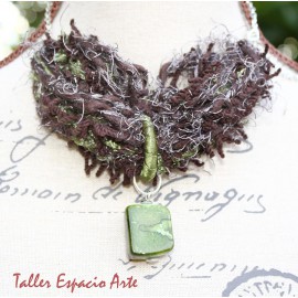 Collar corto de lana sin Aros