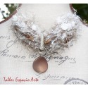 Collar corto de lana sin Aros