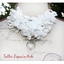 Collar corto de lana sin Aros