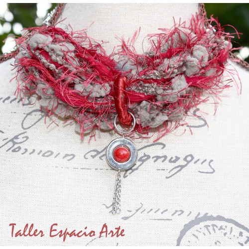 Collar corto de lana sin Aros