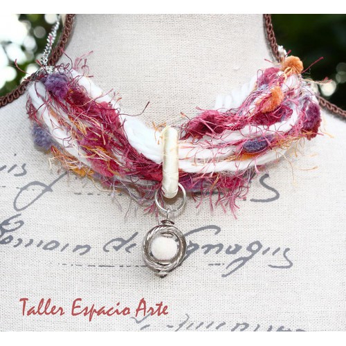 Collar corto de lana sin Aros