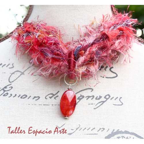 Collar corto de lana sin Aros