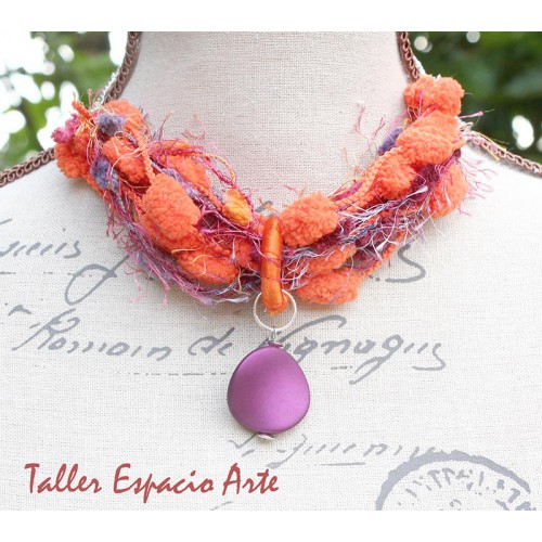 Collar corto de lana sin Aros