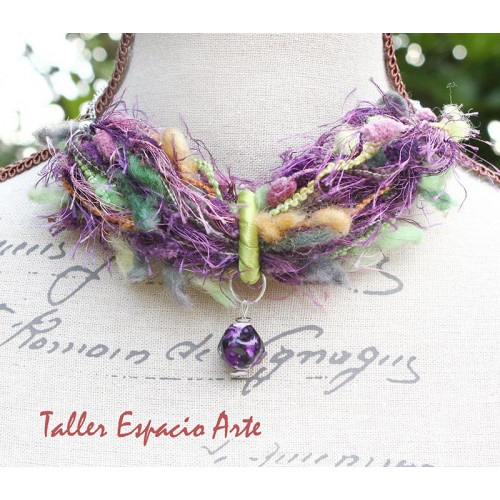 Collar corto de lana sin Aros