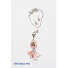 Collar largo bordado y borlas